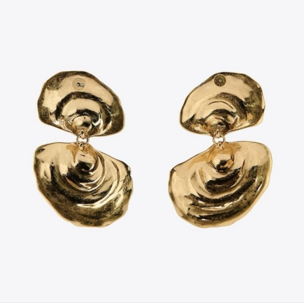 ZARA Double Shell Earrings - Picture 3 of 16